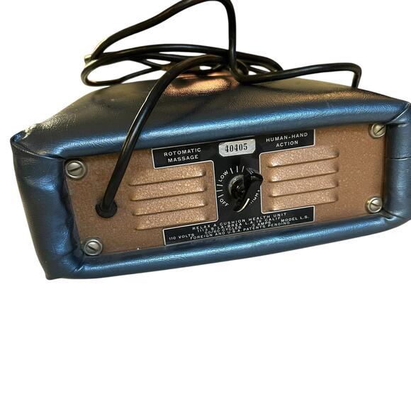 Vintage Rotomatic Massage Human Hand Action Working Relax A Cushion Health Unit - Picture 1 of 8